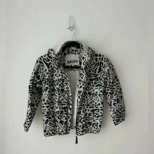Molo cat prints  rain jacket